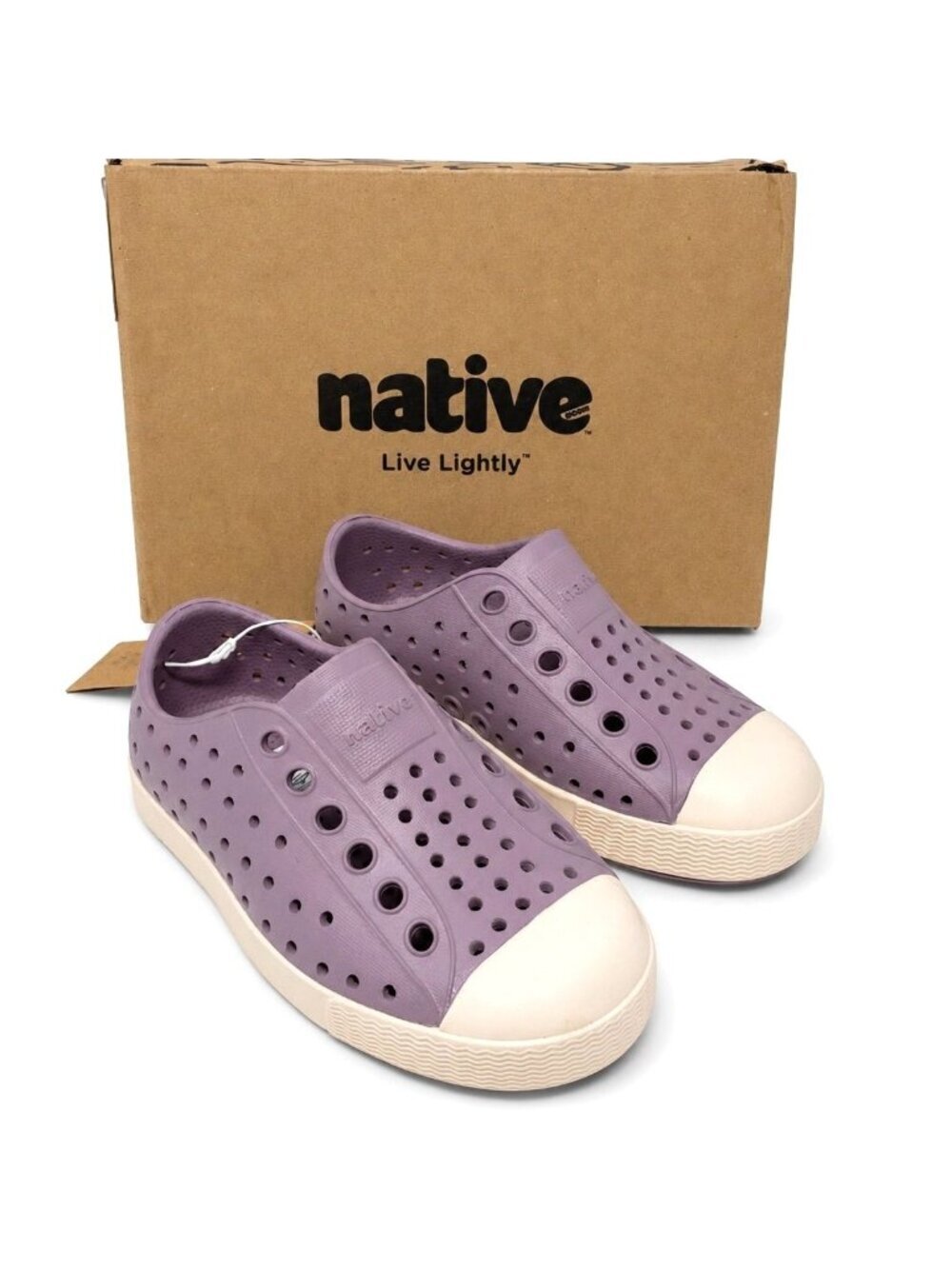Native Jefferson Toddler Kids Slip-On Water Shoe Wildflower Purple Lint Pink C7